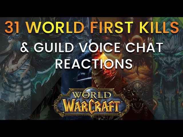 31 World First Kills in World of Warcraft (With Guild Voice Chat)