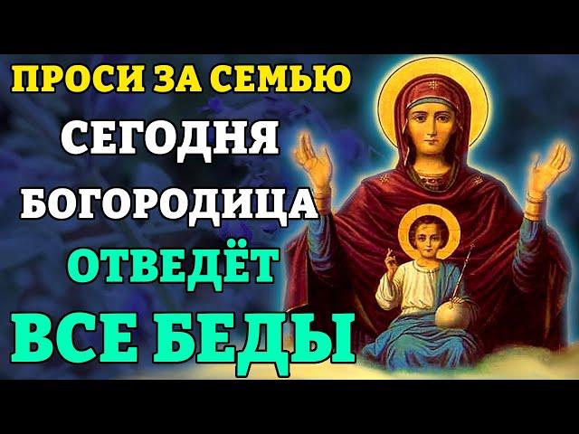 Сегодня ПРОСИ ЗА СЕМЬЮ! БОГОРОДИЦА ОТВЕДЁТ ВСЕ БЕДЫ! Молитва Богородице Влахернская. Православие