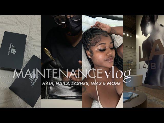 “THAT GIRL” REALISTIC MAINTENANCE VLOG: flip over fulani braids, nails & more | DAHRIEE THE FOLL