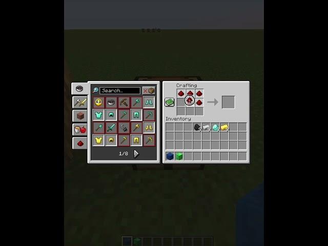 Make a REDSTONE BLOCK in Minecraft! #shorts #minecraft #viral #funny