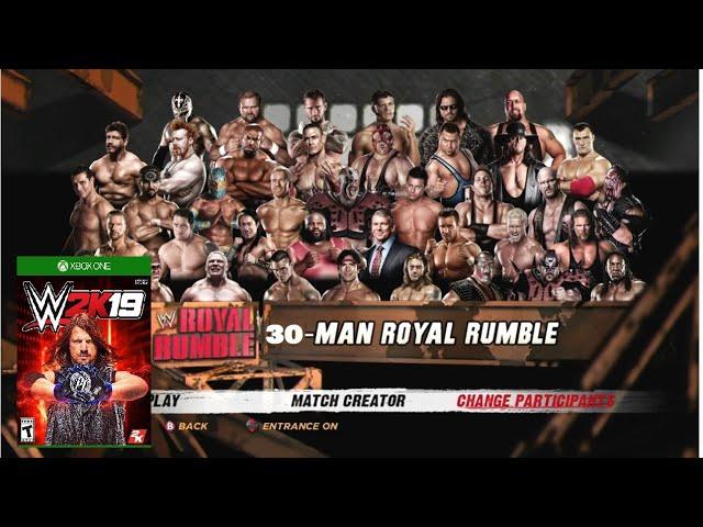 WWE 2K19 | 30-man Royal Rumble | 219