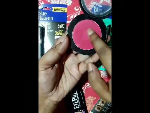 Flipkart unboxing || BLUE HEAVEN BRIDAL MAKEUP KIT RS.439 || total 11 product || #makeupkitunboxing