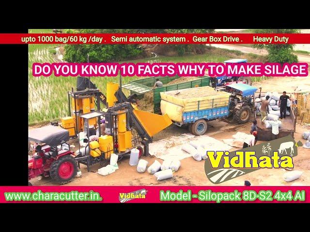 Vidhata Silopack Elivator Model 8D-S2 4x4 AI- Top 10 Facts of Silage making️ 1800-309-3852