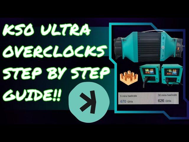 How to overclock your Iceriver KS0 Ultra Kaspa mining ASIC! (Full setup guide, tips, tutorial!)