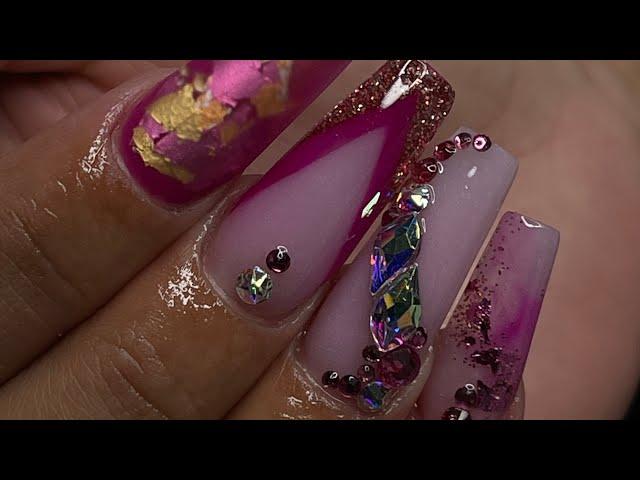 Watch me work | Pink nails | chit chat and some tips & tricks lol