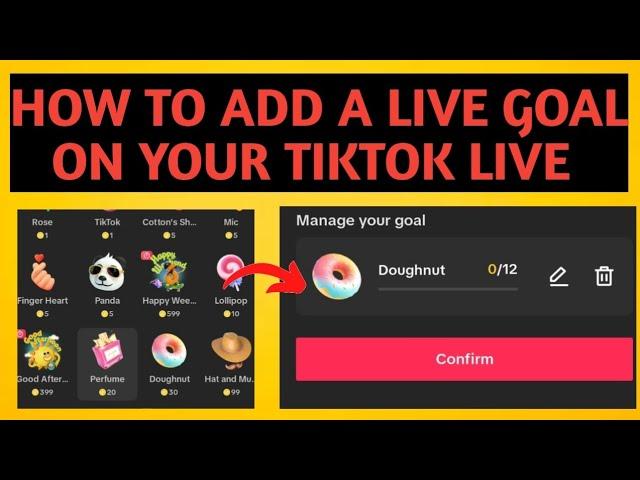 How to set live goal on TikTok | How to add a live goal on TikTok |Make money on TikTok