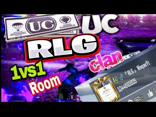 Free UC RLG Waqas Yt Is Live Gaming  Uc Room 1vs1 #pubg