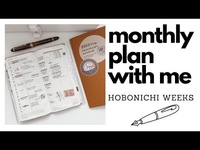 PLAN WITH ME | Hobonichi Weeks