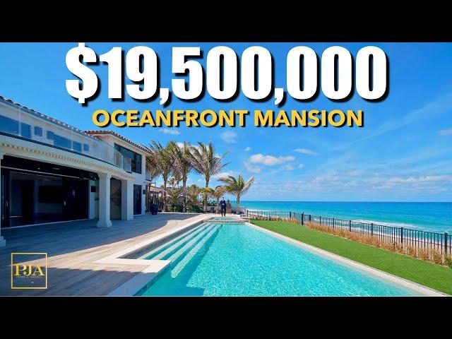 Touring a $19,500,000 Oceanfront Florida MEGA MANSION | Peter J Ancona