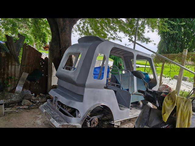 PART6 NG HONDA CLICK 150i TRIWHEELS  PAGPIPINTURA NG PRIMER AT PAG LIHA NG NEW VERSION 