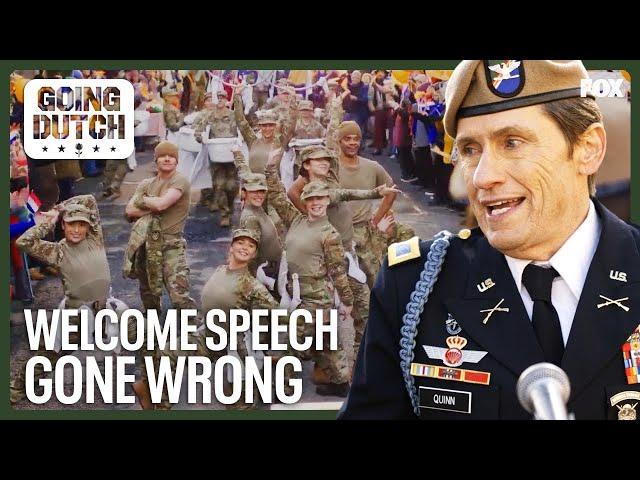 Colonel Quinn Gives a Speech at the Tulip Festival | Going Dutch