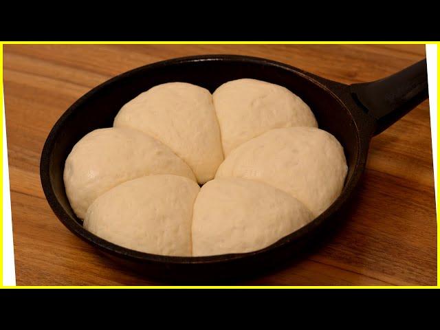 This is how soldiers cooked bread without an oven during the war with the pan just try it yourself