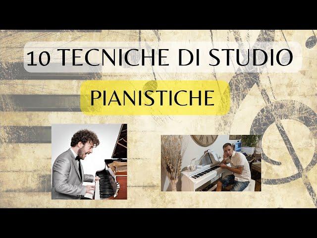 TECNICHE PIANISTICHE DI STUDIO