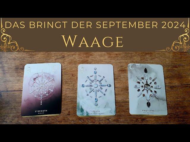 Waage  September 2024  Wagst du den Sprung ins Ungewisse? | Tarot & Orakel Reading