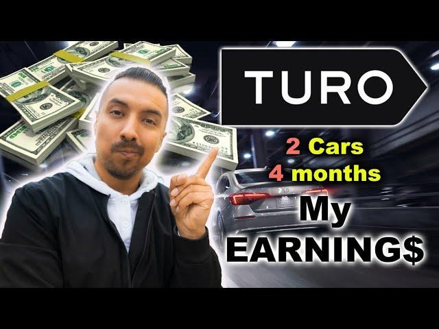 How much MONEY I made on TURO in My 1st 4 MONTHS!! #TURO #sidehustle