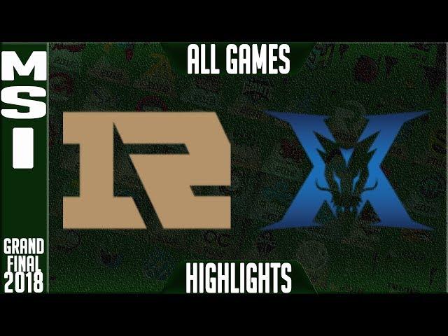 RNG vs KZ Highlights ALL GAMES Grand Final | MSI 2018 Final Royal Never Give Up vs King Zone DragonX