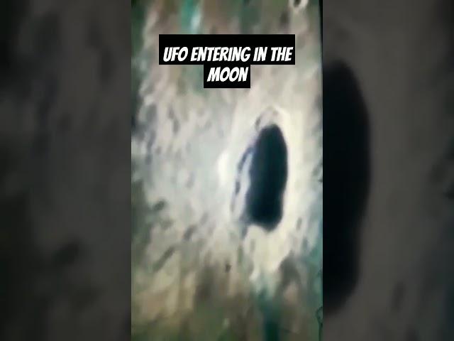 Mysterious UFO Spotted Entering the Moon: A Celestial Enigma