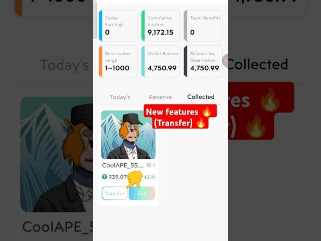 new features add transfer option in treasure nft reserve  / tresure Nft withdrawal update #nft