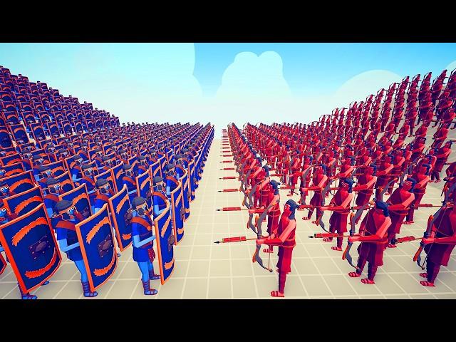 LEAGUE of RANGED vs SHIELD TOURNAMENT 100 vs 100 | TABS - Totally Accurate Battle Simulator