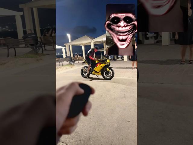 Remote starter and light in bio ️ Sportbike exhaust troll #moto #auto