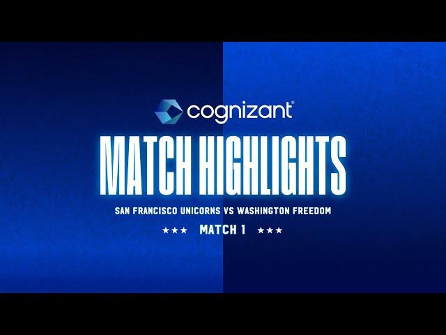 Cognizant Major League Cricket 2025 Match Highlights | San Francisco Unicorns vs. Washington Freedom