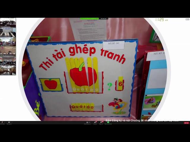 Tập huấn trực tuyến Vụ Giáo dục Mầm non (Sáng 16/08/2021)
