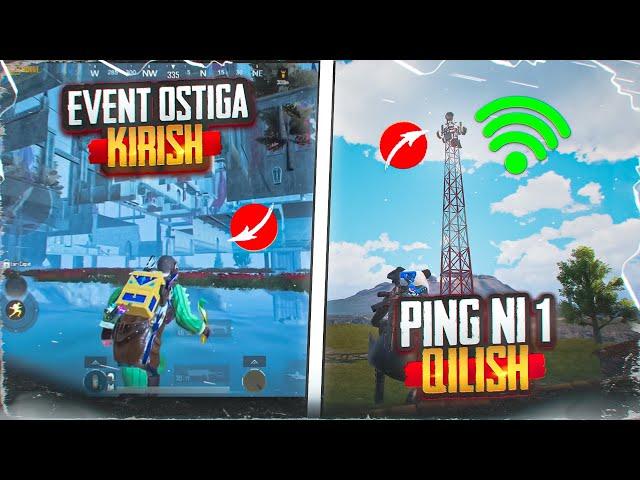 TIKTOKDAGI LIFEHACKLARNI SINAB KO'RAMIZ|EVENT OSTIGA TUSHISH VA PINGNI 1 GA TUSHURISH