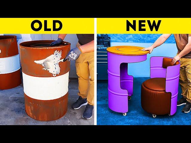 Create Comfortable Furniture from Trash!