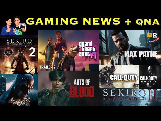 PS5 PRO Indian Release, Max Payne Remake, GTA 6 2nd Trailer, Sekiro 2 Confirmed, Upcoming COD Games