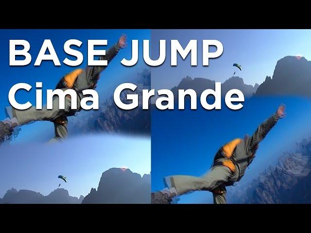 Cima Grande Tre Cime di Lavaredo Dolomites Italie base jump Voyage montagne alpinisme