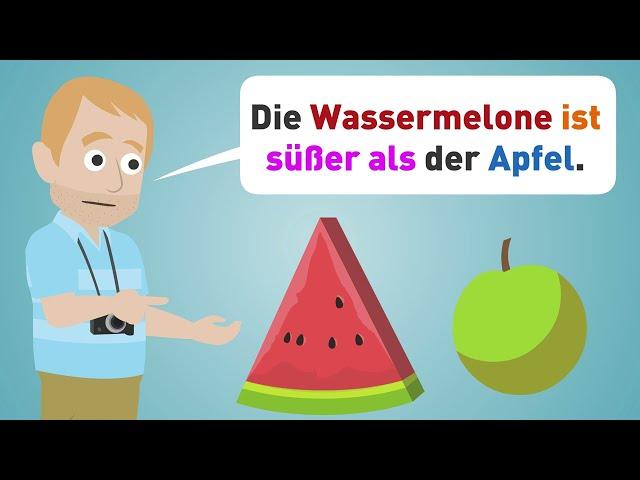 Learn German A1 | Increase Adjectives | Positive, Comparative and Superlative