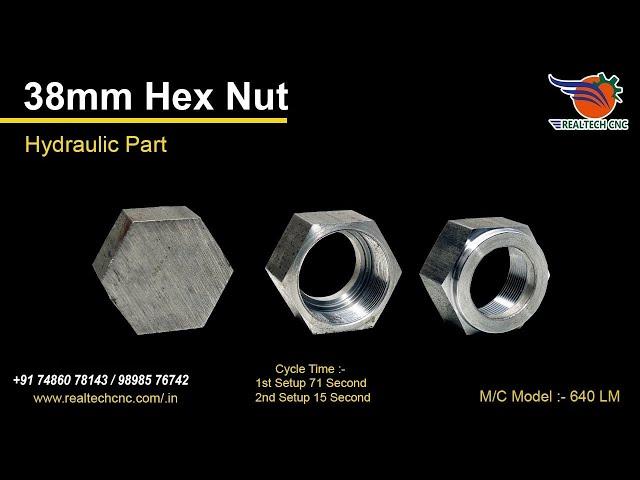 Hex Nut-38mm | RealTech CNC Machine VD-246