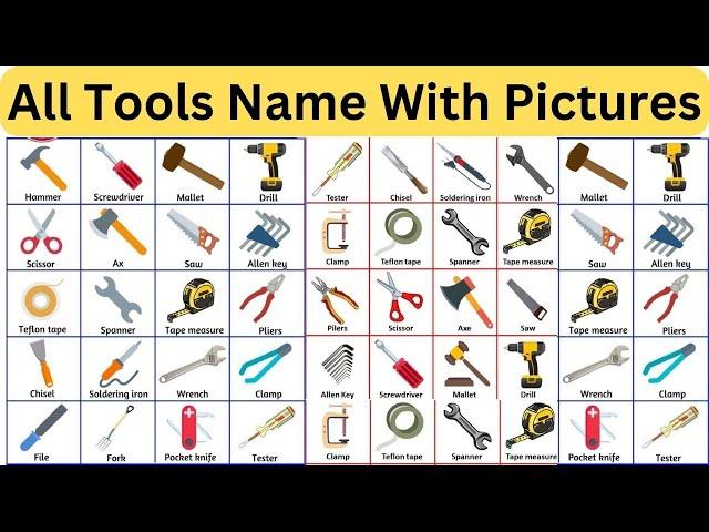 Tools Name With Pictures | All Engineering Tools Name | Tools Name In English  | Useful Tools Name