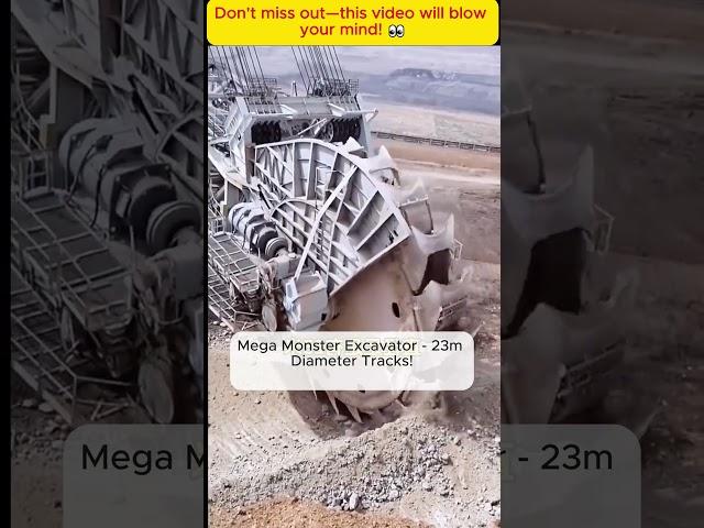 Mega Monster Excavator - 23m Diameter Tracks! #harvesting #agriculture #GiantMachine
