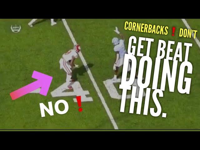 Cornerbacks Don't Get Beat Doing This | What’d He Do Wrong | Bail Technique