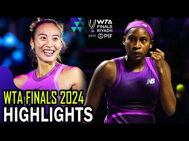 Qinwen Zheng vs Coco Gauff Highlights Full Match | WTA Final Riyadh 2024