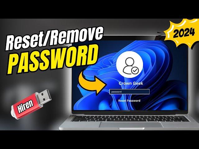 Reset/Remove Windows 10/11 Password Using HIREN USB (EASY)