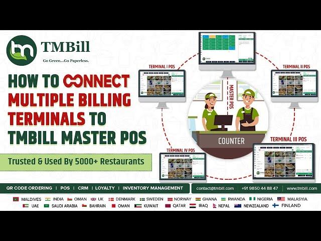 How to connect multiple billing terminals/ billing stations to TMBill Master POS | TMBill POS