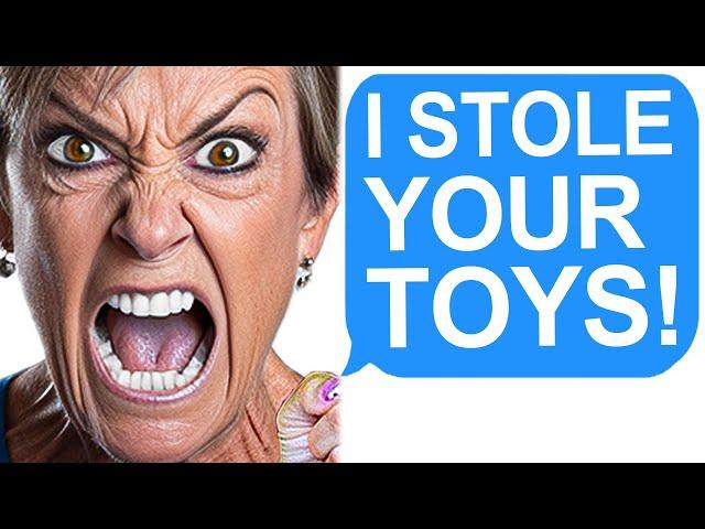 r/EntitledParents Karen Steals Christmas Toys from Charity!