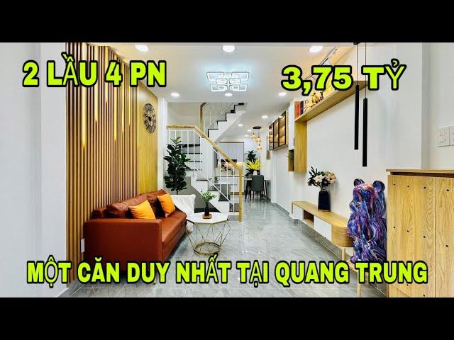 Bán nhà gò vấp (2085) trục đường Quang trung một căn duy nhất 2 lầu 4 pn mà giá hơn 3 tỷ