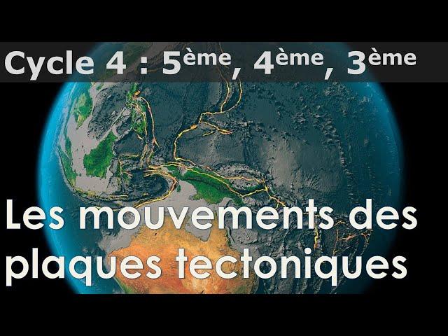 SVT - Cycle 4 - COURS - Les mouvements des plaques tectoniques