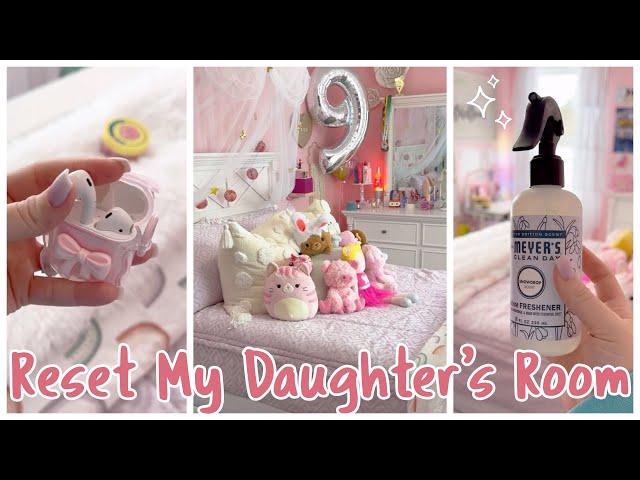 Satisfying Cleaning 🫧 Organizing Daughter's Room Tiktoks ASMR  No Music