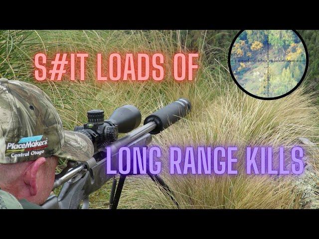 TWO DAYS OF NON STOP LONG RANGE ACTION | SCOPE VIEW AND SLOW MOTION KILLS | PRECISION SHOOTING IN NZ