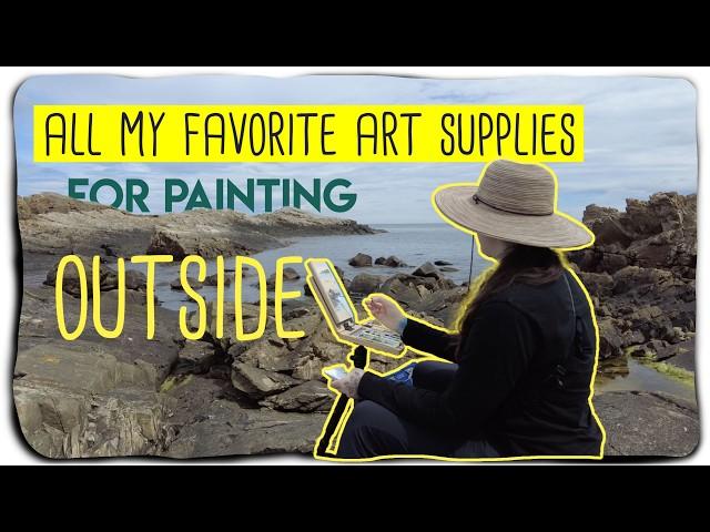 Favorite Art Supplies for PLEIN AIR & Urban Sketching [2024]