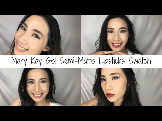 Mary Kay Gel Semi-Matte Lipstick Swatches | Grace Myu