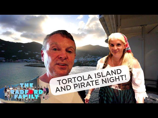 Disney Cruise Day 4 - Tortola Island And Pirate Night! ‍️ | The Radford Family