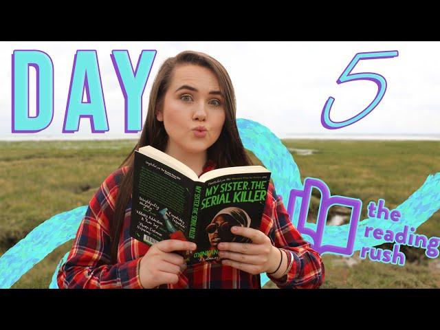 THE READING RUSH READING VLOG: DAY 5 blackberry picking, murder and completing my physical TBR!