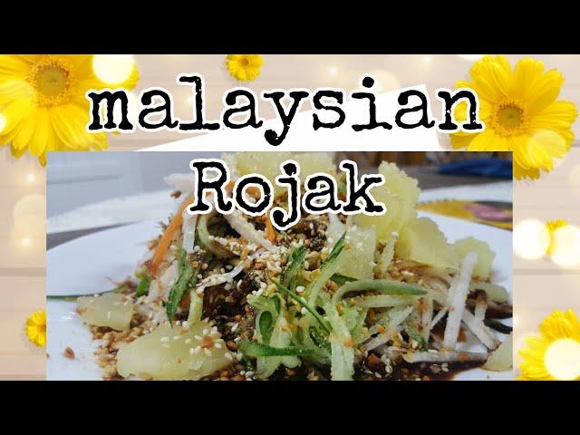 Malaysian Rojak Recipe  | Sweet and refreshing snack | Malaysian  Favorite's  Snack - GirlieGIRL