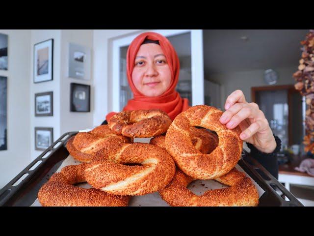 SIMIT: You'll Want To Eat It Everyday! Turkish Street Food / Sesame Bagel