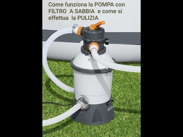 Bestway SAND FILTER PUMP cleaning, operation, safety standards WITH SUBTITLES